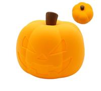 Halloween Pumpkin Night Light, Led Pumpkin Night Light, Pumpkin Night Light Decor, Battery Operated Halloween Decorations Indoor Bedside Lamp Nursery Nightlight Dorm Decor for Kids, Baby, Boys, Girls