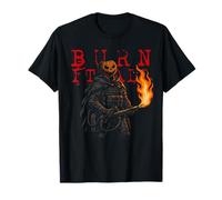 Halloween Pumpkin Ops Burn It All Calabaza Militar Camiseta
