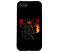 Halloween Pumpkin Ops Burn It All Calabaza Militar Carcasa para iPhone SE (2020) / 7/8