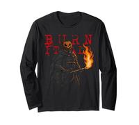 Halloween Pumpkin Ops Burn It All Calabaza Militar Manga Larga