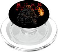 Halloween Pumpkin Ops Burn It All Calabaza Militar PopSockets PopGrip para MagSafe