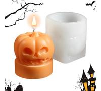 Halloween Pumpkin Silicone Mold - Candle Plaster Casting | DIY Decor Craft