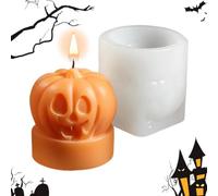 Halloween Pumpkin Silicone Mold - Candle Plaster Casting | DIY Decor Craft