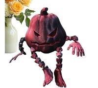 Halloween Pumpkin Statue - Modern Tabletop Decoration, Stylish Seasonal Orn