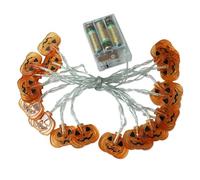 Halloween Pumpkin String Lights, Waterproof Orange Lantern Bulbs, Battery Operated Festive Decor for Tree, Fence, Wall, Patio, Garden, Windowsill, Indoor Room, Yard, Holiday Party Setup Use