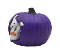 Halloween Pumpkins - Halloween Pumpkin Decor | Ghost Pumpkin Display Ornament, Resin Ornament Sculpture Art Holiday Decoration For Desk Party Tiered Tray Tabletop Indoor Halloweenn Display