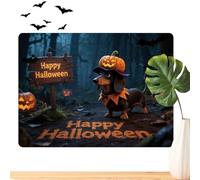 Halloween Puzzle, 130-Piece Jigsaw Game, Fun Holiday Activity, Pumpkin and Animal Theme for Family Game Night, Classroom or Party Entertainment, 11.81x8.27 Inches, Black