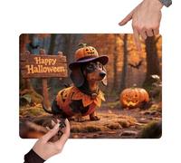 Halloween Puzzle, 130-Piece Jigsaw Game, Fun Holiday Activity, Pumpkin and Animal Theme for Family Game Night, Classroom or Party Entertainment, 11.81x8.27 Inches, Black