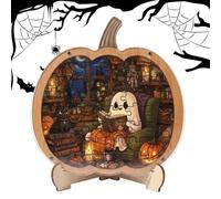 Halloween Puzzle | 7.87 Inch Cute Pumpkin Ghost with Display Stand