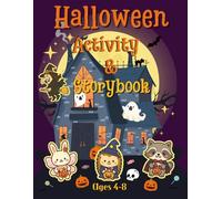 Halloween Puzzle and Storybook For Kids Ages 4-8: Read the Story, Solve Mazes, Color Pages, and More!