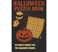Halloween Puzzle Book: Halloween-themed Word Searches, Crosswords, Sudoku, and Mazes | 60 puzzles | 6x9 inches