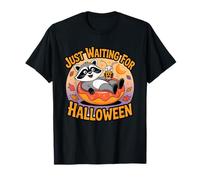 Halloween Raccoon Moonlit Mischief Trash Panda Camiseta