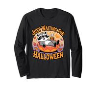 Halloween Raccoon Moonlit Mischief Trash Panda Manga Larga
