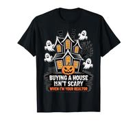Halloween Realtor Haunted Open House Bienes Raíces Fantasmas Lindos Camiseta