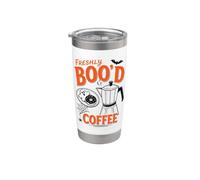 Halloween Recién Boo'd Café Amante Vintage Halloween Vaso térmico de acero inoxidable de doble pared