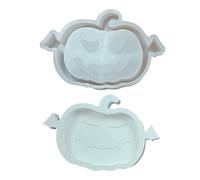 Halloween Resin Molds, 3D Halloween Pumpkin Trays Mould, 6.57x4.53 Inches Handmade Candy Storage Holder, Aromatherapy Decor Tray for Home, Kitchen, Living Room, Cupcakes, Gummies