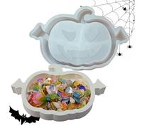 Halloween Resin Molds, 3d Pumpkin Mould, Handmade Candy Holder, 16.7x11.5cm, Aromatherapy Storage Tray for Home, Kitchen, Living Room, Festive Decor, Cupcake Mold Halloween and Thanksgiving