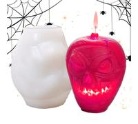 Halloween Resin Molds, Silicone Soap Mould, Spooky Craft Form, Easy Release Casting Tray, Shaping Tool, Reusable Artistic Creation Accessory for Epoxy Resin Plaster Aromatherapy