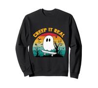 Halloween Retro Creep It Real Vintage Ghost Halloween Sudadera