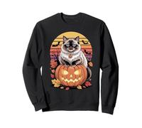 Halloween Retro Himalayan Cat Sudadera
