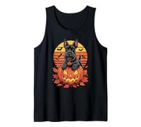 Halloween Retro Scottish Terrier Scottie Terriers Camiseta sin Mangas