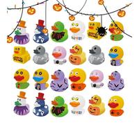 Halloween Rubber - 24PCS Assorted Duck Bath Toys | 5.91x5.91x4.33 In Spooky Rubber Ducks For Kids Party Favors, Halloween Trick Treat Bags, Bath Time Fun, Party Decorations