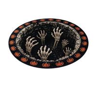 Halloween Rug | Non-Slip Halloween Round Optical Illusion Floor Mat