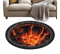 Halloween Rug | Non-Slip Halloween Round Optical Illusion Floor Mat