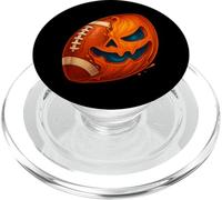 Halloween Rugby Ball Pumpkin Spooky American Football Player PopSockets PopGrip para MagSafe