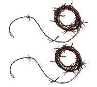 Halloween Rusted Barb Wire Plastic Barbed String Party Decoration Prop 2PCS