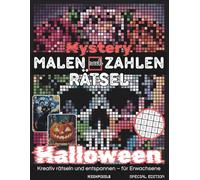 Halloween-Safari - Malen nach Zahlen Rätselbuch für Erwachsene & Jugendliche: 30 gruselig-schöne Pixel-Art-Rätsel | Entspannendes Halloween-Ausmalbuch für Kreativität, Spaß & Stressabbau