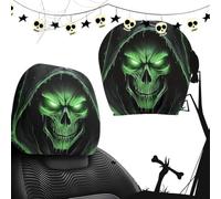 Halloween Scary Headrest Covers - 2 Halloween Ghost Seat Headrest Cover
