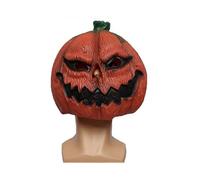 Halloween Scary Pumpkin Mask Novelty Latex Head Mask Costume for Halloween Party, Halloween carnival party pumpkin mask funny masquerade show props la