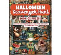 Halloween Scavenger Hunt Book of Puzzles: Hidden pictures to search and find in sinister Halloween scenes