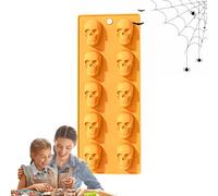 Halloween-Schokoladenform Silikon - Halloween Backformen für Schokolade & Süßigkeiten | Geist Spinne Design | Wiederverwendbare Backform | Flexible Antihaftform für Halloweens Kuchen