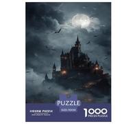 Halloween Scochey Castillo Rompecabezas Imposible,desafío for Adults Interesante Juego EduGatoivo 1000 Piezas Obra De Arte De Juego De para Adultos Y Niños A Partir De 12 Años 70x50cm/1000pcs