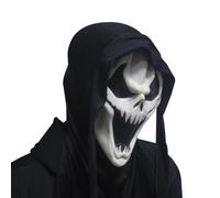 Halloween Scream Face Cover - Scream Face Shield, Ghost | Disfraz de grito, pantalla facial aterradora y transpirable, perfecta para fiestas de Halloween, cosplay y decoración de fiestas