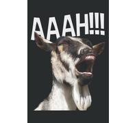 Halloween Screaming Goat Aaah!!! - Funny Crazy Goat: Lined Journal & Diary for Writing & Notes for Girls and Women, Memo Diary Subject Notebooks Planner, 6"x9"