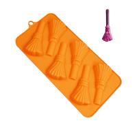 Halloween Silicone Molds - Fondant Spider Broom Pumpkin Mold | No tick Easy Release Silicone Baking Moulds For Chocolate, Cupcakes, Soap, Candle, Wax, Resin, Halloween Party Decorations