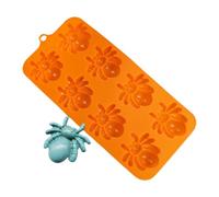 Halloween Silicone Molds - Fondant Spider Broom Pumpkin Mold | No tick Easy Release Silicone Baking Moulds For Chocolate, Cupcakes, Soap, Candle, Wax, Resin, Halloween Party Decorations