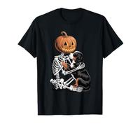 Halloween Skeleton Bernese Mountain Dog Berner Camiseta