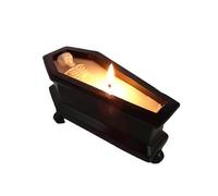 Halloween Skeleton Candle Coffin Gothic Tray Vintage Home Decor Gifts