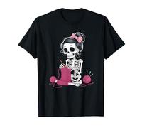 Halloween Skeleton Crochet Spooky Camiseta