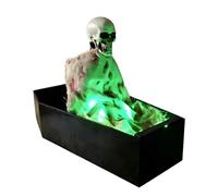 Halloween Skeleton Decoration - Animated Coffin LED, Voice Activated