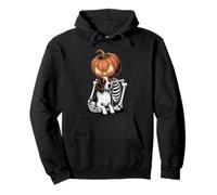 Halloween Skeleton English Springer Spaniel Sudadera con Capucha