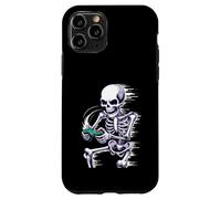 Halloween Skeleton Gamer Playing Video Games Carcasa para iPhone 11 Pro