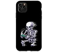 Halloween Skeleton Gamer Playing Video Games Carcasa para iPhone 11 Pro MAX