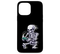 Halloween Skeleton Gamer Playing Video Games Carcasa para iPhone 13 Pro MAX