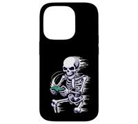 Halloween Skeleton Gamer Playing Video Games Carcasa para iPhone 14 Pro