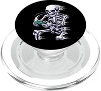 Halloween Skeleton Gamer Playing Video Games PopSockets PopGrip para MagSafe